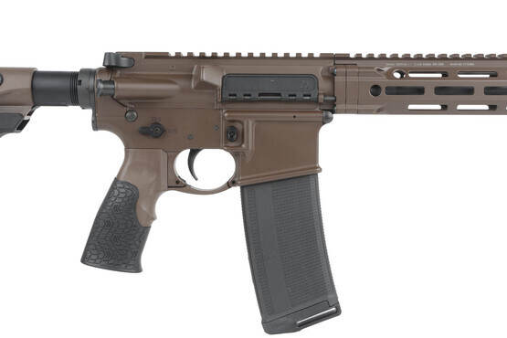 The Daniel Defense DDM4 v7 for sale comes with an ergonomic rubber pistol grip with integral trigger guard